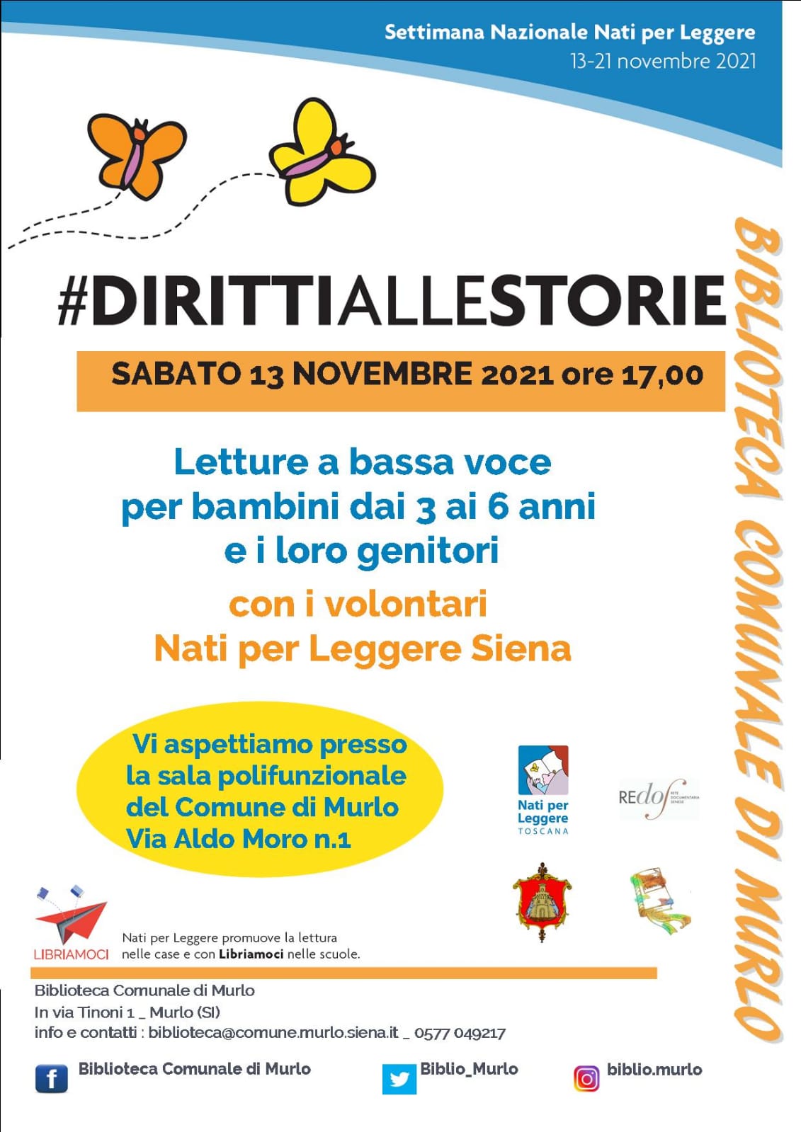 #dirittiallestorie Biblioteca di Murlo