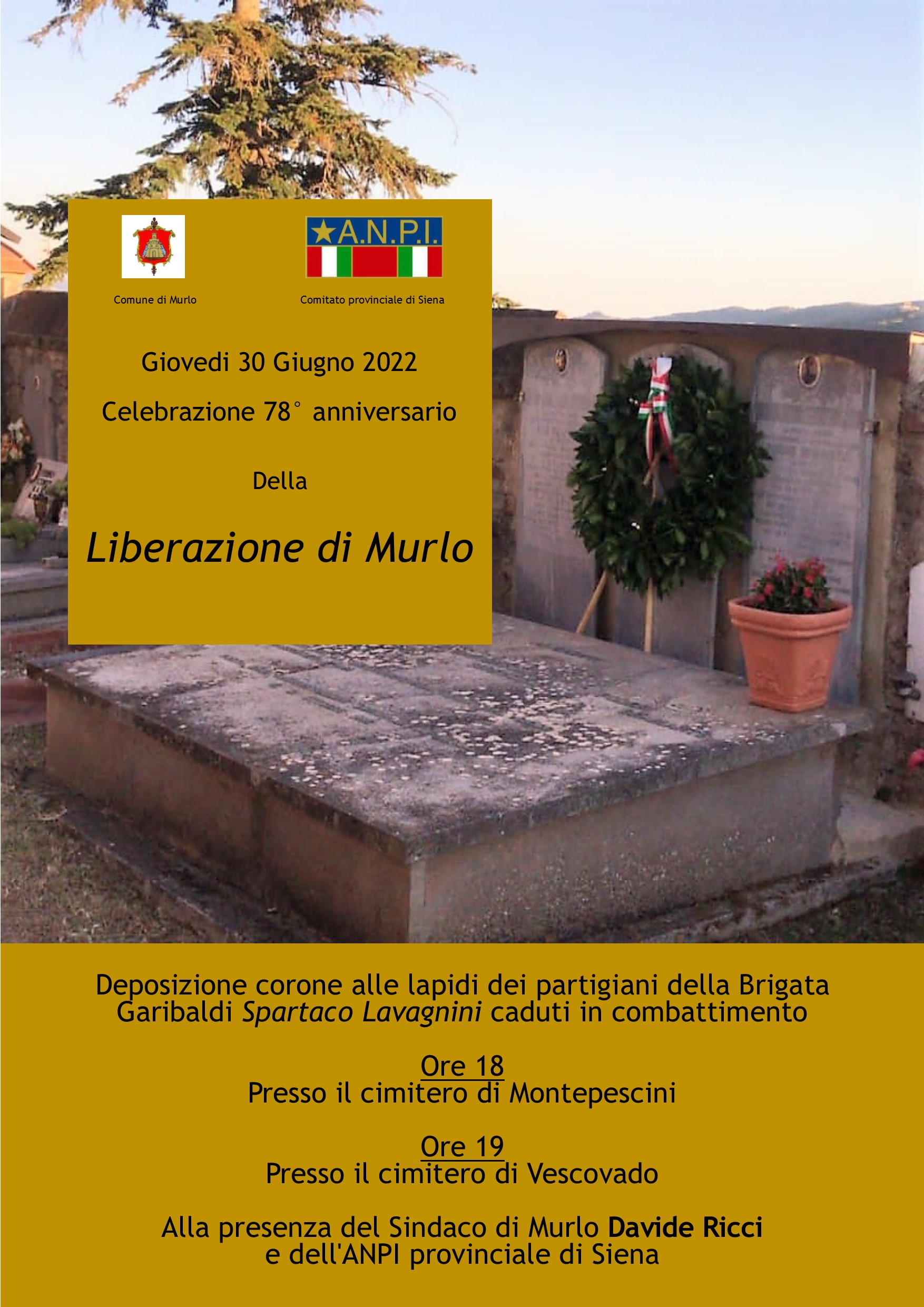 78esimo anniversario della liberazione di Murlo