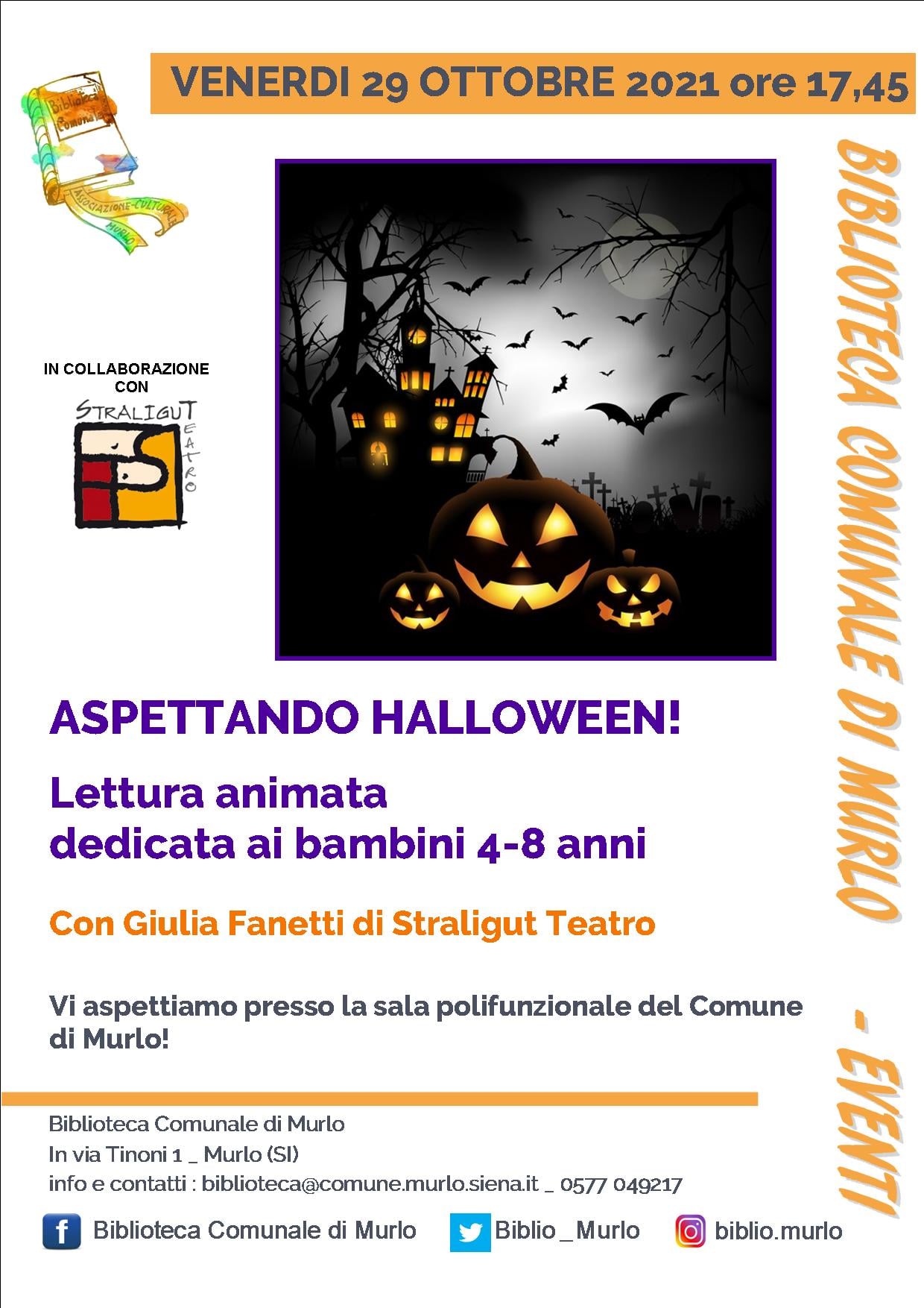 "Aspettando HALLOWEEN"  lettura animata