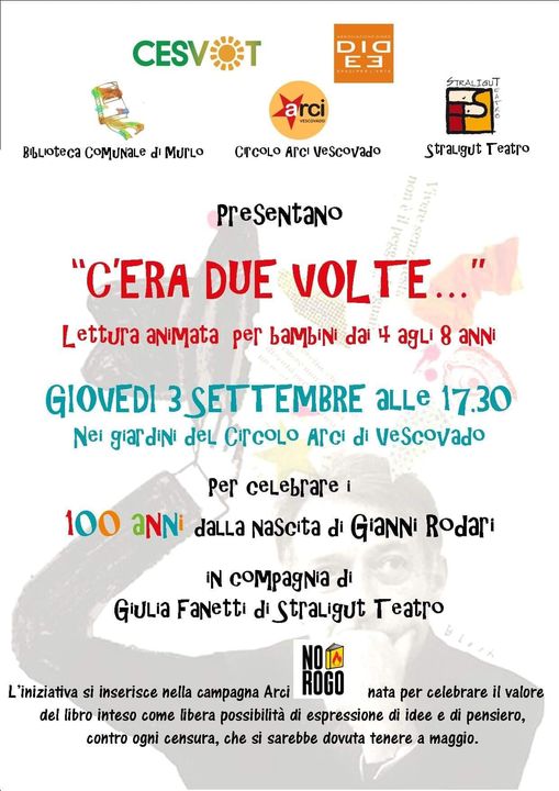 "C'era due Volte" lettura animata per bambini da 4 a 8 anni